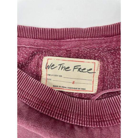 Free People We The Free Shelli Long Tunic Crewneck Sweatshirt Oversized Small - Picture 5 of 10
